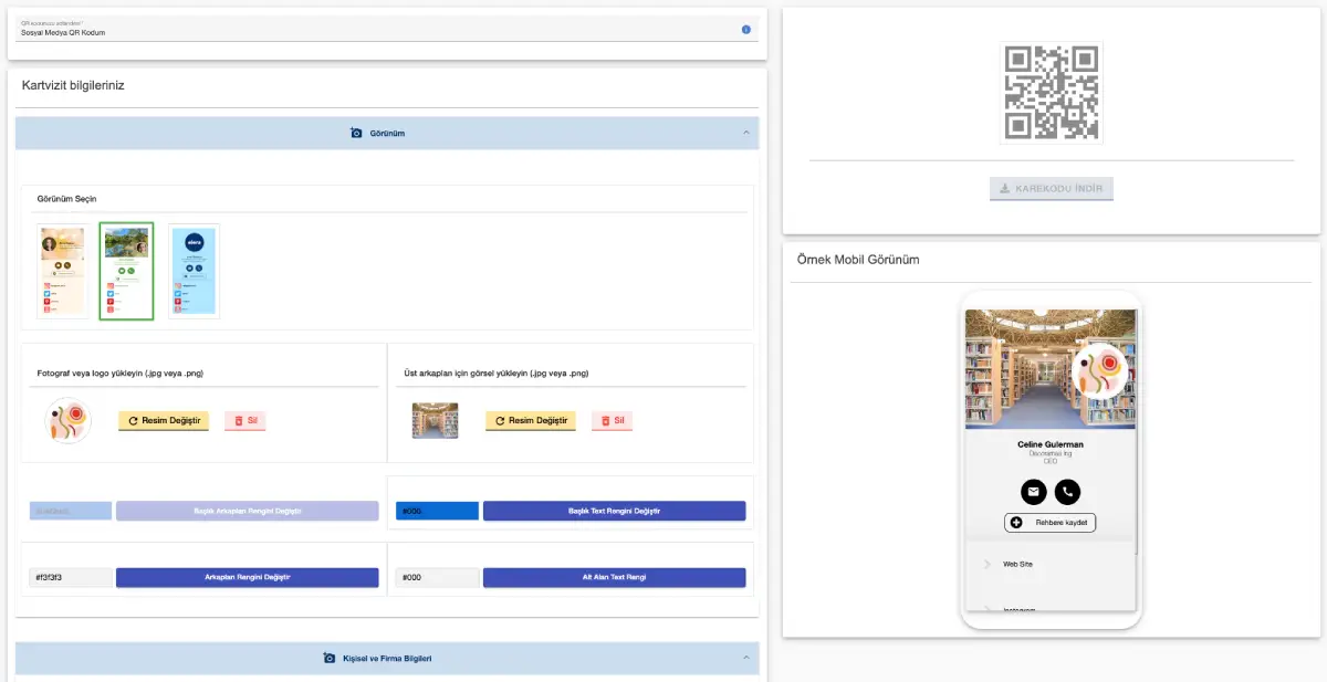 Sosyal Medya ve Çoklu Link QR Kodu Oluşturma, linktree yapma